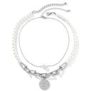  Pearls'n'Pearl Silver Layered Necklace Set