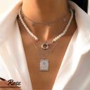 Rose Sima Pearls Silver Statement Necklace Sets Collection