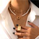  Rose Layered Statement Necklace Set