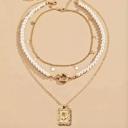 Rose Layered Statement Necklace Set