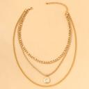  Sia Coin Layered Necklace
