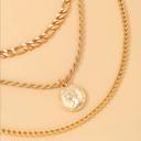  Sia Coin Layered Necklace