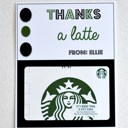 (4) Starbucks Git Card Holders Teacher Appreciation (4) Pack Personalized Teacher Gift Card Holders 
