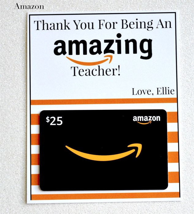 Teacher Appreciation (4) Pack Personalized Teacher Gift Card Holders 