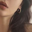  Heart Hoop Gold Earrings
