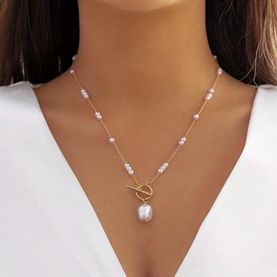 Stunning Pearl Toggle Necklace- Mother's Day Gift Idea