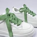 Green Green Next Level Gingham Shoelaces