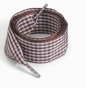 Brown Brown Next Level Gingham Shoelaces