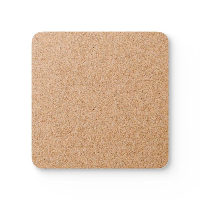 Peace Mahjong Love Hardboard Coasters with Cork Bottom (Set of 4), Tile Game Players Gift