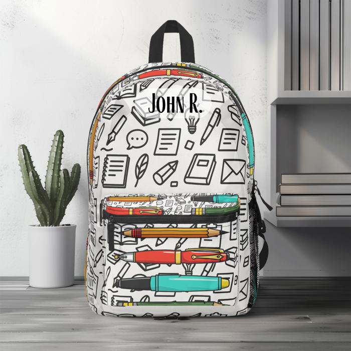 Pens and Pencils Backpack, Teacher Gift, Back to School Bag