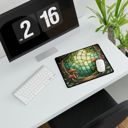 Mousepad Mushrooms Stained Glass Style Desk Mat/Gaming Pad