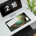 Desk Mat Medium Mushrooms Stained Glass Style Desk Mat/Gaming Pad
