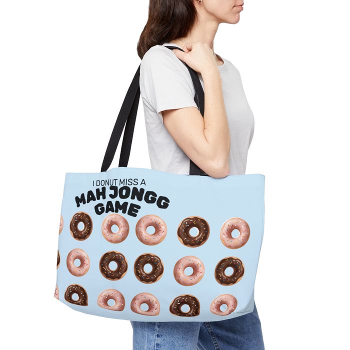 Donut Themed Funny Mah Jongg Gear Bag