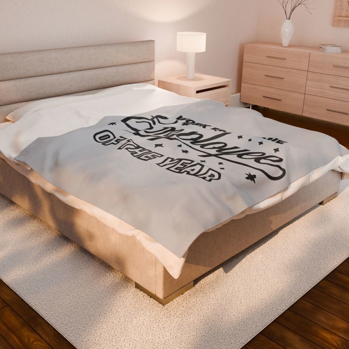Work From Home Funny Cozy Blanket for Remote Workers Coworkers or Self-Care Days
