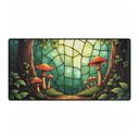  Mushrooms Stained Glass Style Desk Mat/Gaming Pad