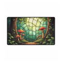  Mushrooms Stained Glass Style Desk Mat/Gaming Pad
