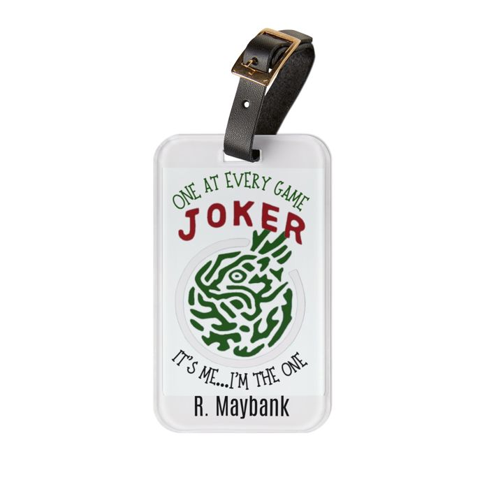Custom Mahjong Red Dragon Tag for Bag or Mat Carrier, Mat Tube Marker, Mah Jongg Gift