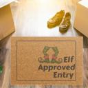  Elf Shoes Funny Doormat, Holiday Gift for Couples , Dorm or Apartment Decor