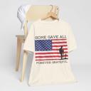 Natural American Soldier Patriotic Flag Tshirt 