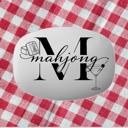  Mahjong Party Platter, Wine Cocktail or Coffee Design, Unbreakable Game Day Servingware, Mahjongg Player Gift