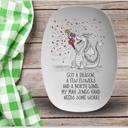  Dragon Flower Wind Funny Mahjong Serving Platter, Gift for Mahjongg Players