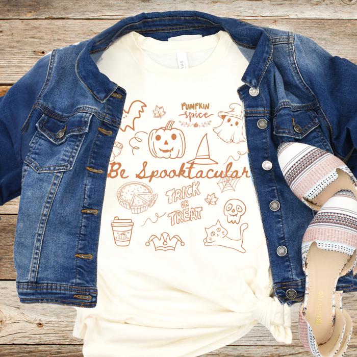 Be Spooktacular Comfort Colors Autumn & Halloween Tshirt