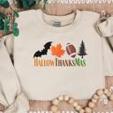 Small Fall Holidays Embroidered All-in-One  Crewneck Sweatshirt