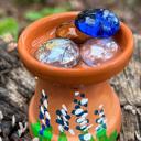 Bee Watering Stations 3 Sizes, Hand Painted Pollinators Water Fountains