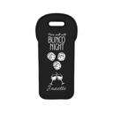 Black Funny Bunco Night Wine Tote Bag, Gift for Bunko Players, 4 Color Choices
