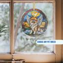  Custom Breed Pet Memorial Suncatcher, Stained Glass Style Acrylic Pet Loss Gift, Pet Grave Marker