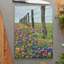  Wildflowers Glass Cutting Board