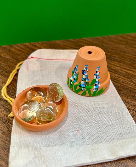 Bee Watering Stations 3 Sizes, Hand Painted Pollinators Water Fountains