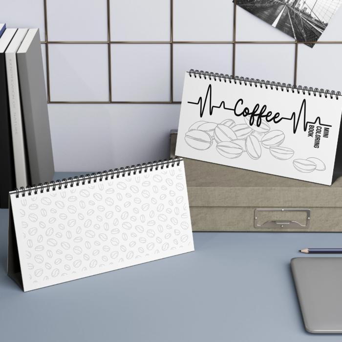 Coffee Addicts Mini Coloring Book, Coffee Lovers Adult Coloring Book for Stress Relief