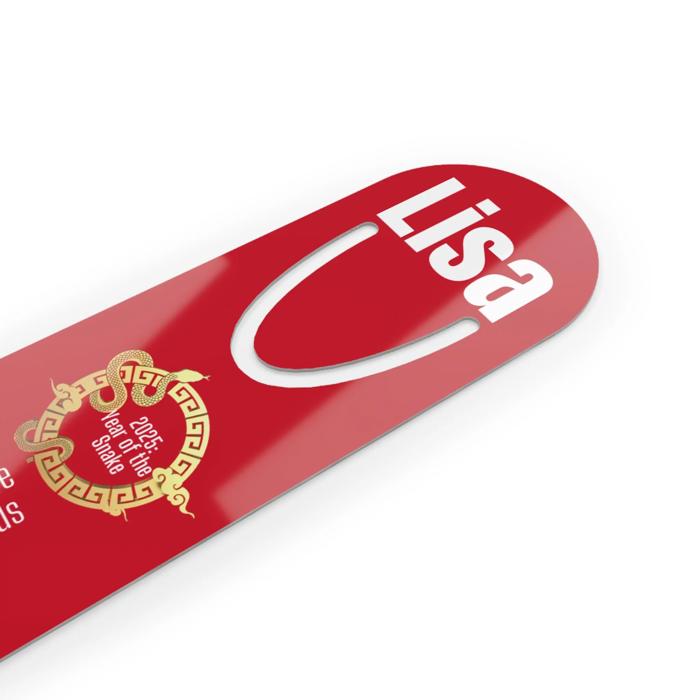 Mah Jongg Metal Bookmark Year of the Snake, Mahjong Player Gift