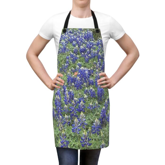 Texas Bluebonnets Apron for Foodies and Grill masters