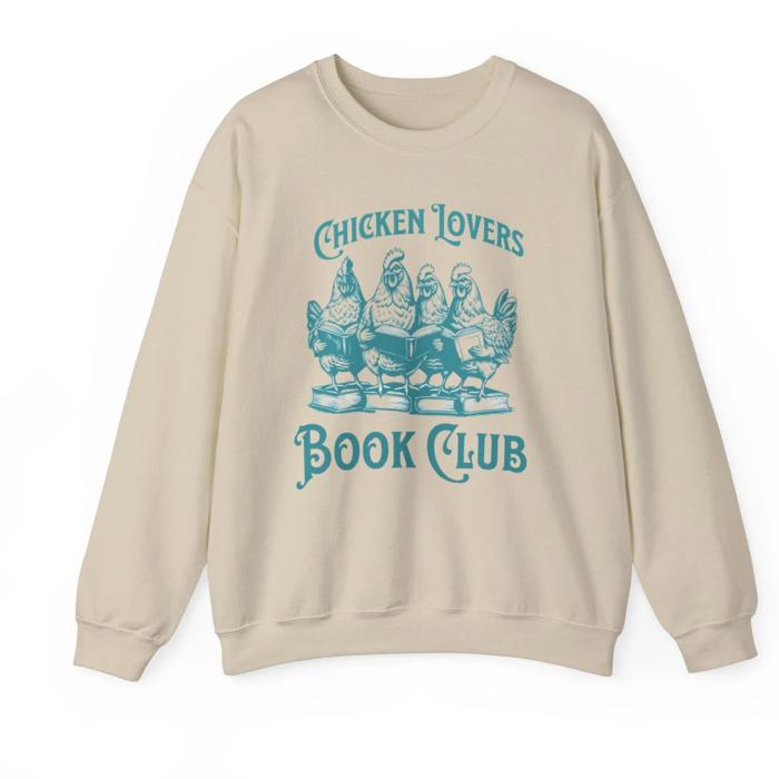 Chicken Lovers Book Club Crewneck Sweatshirt