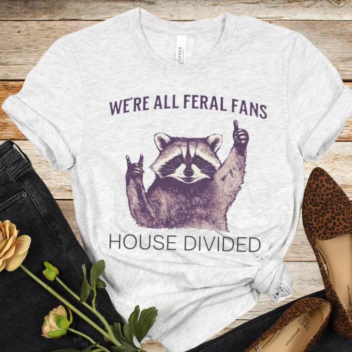 House Divided Funny Raccoon T-Shirt, Longhorns vs Aggies Funny College Rivalry Tee