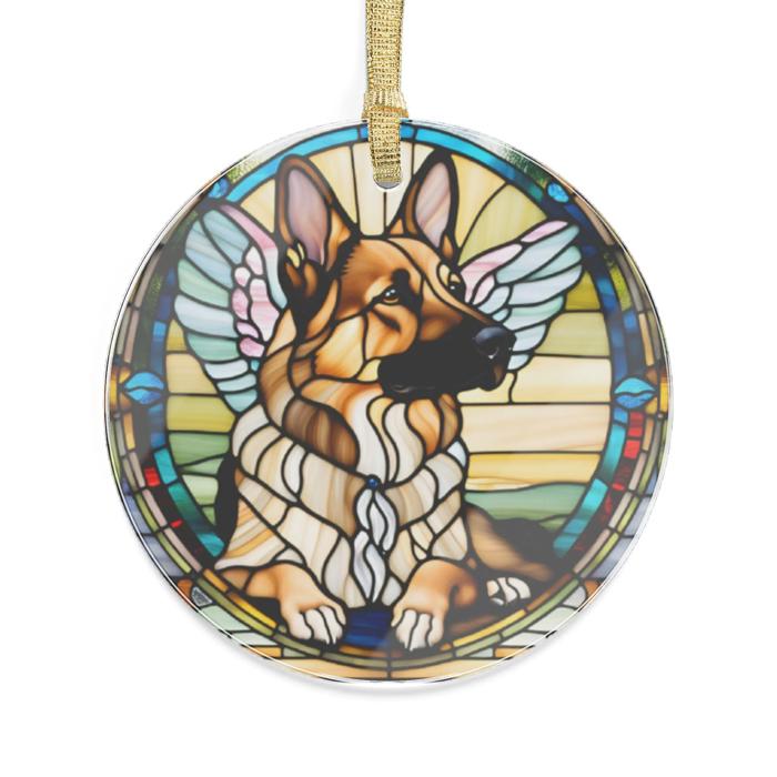 Pet Memorial Suncatcher Stained Glass Style Acrylic Ornament, Choose Your Breed