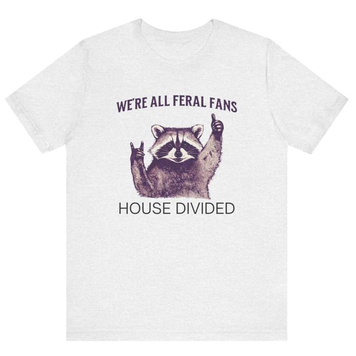 House Divided Funny Raccoon T-Shirt, Longhorns vs Aggies Funny College Rivalry Tee
