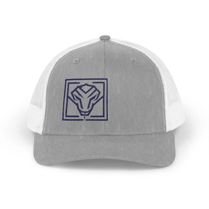 Custom Dog Breed Embroidered Trucker Hat, Trendy Offset Embroidery 