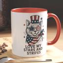  Stars & Stripes Cat Coffee Mug
