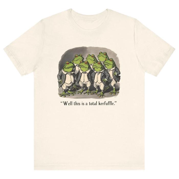Vintage-look Toad in Tux Graphic Tee, Funny Gift for Grammar Fans, Teachers or Writers