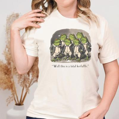 Vintage-look Toad in Tux Graphic Tee, Funny Gift for Grammar Fans, Teachers or Writers