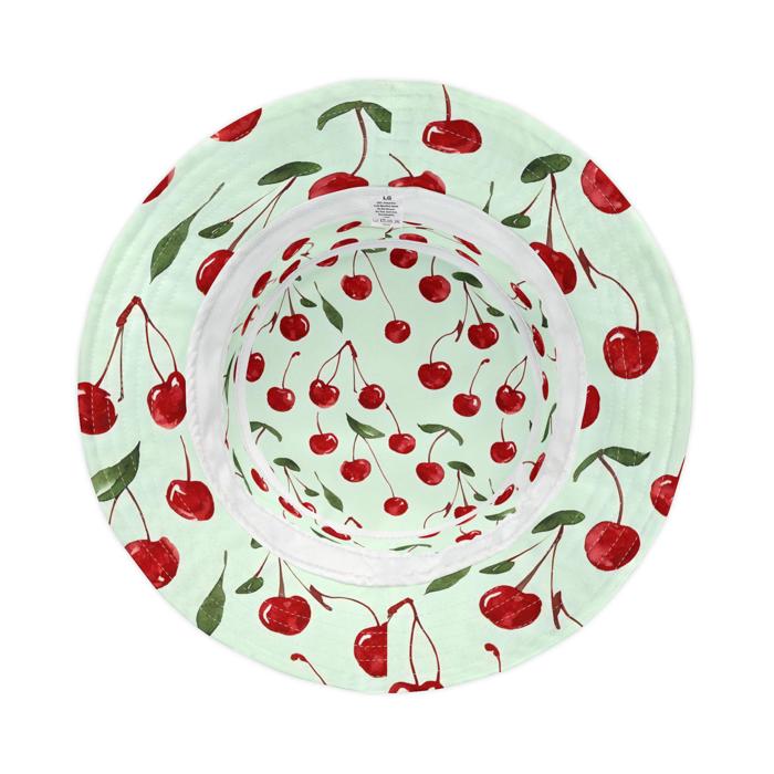 Cherry Bucket Hat, Retro Summer Accessory