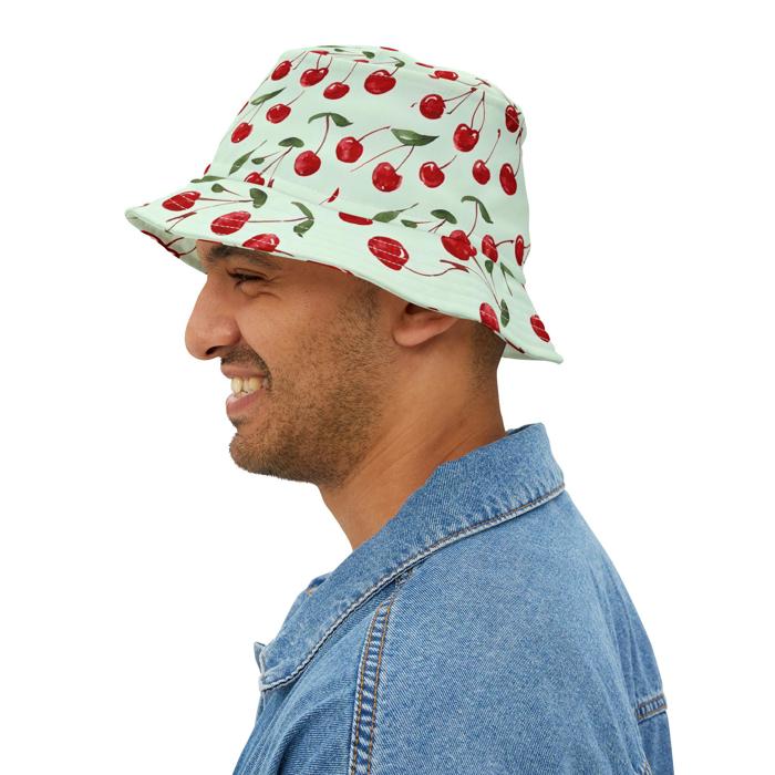 Cherry Bucket Hat, Retro Summer Accessory