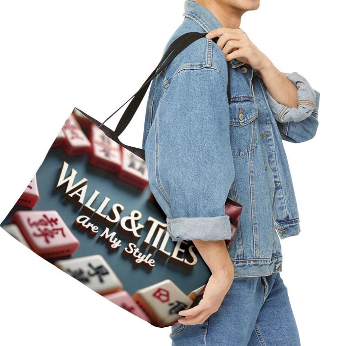 Mah Jongg Custom Carry Bag for Tiles Racks Mat Card and Money Bag
