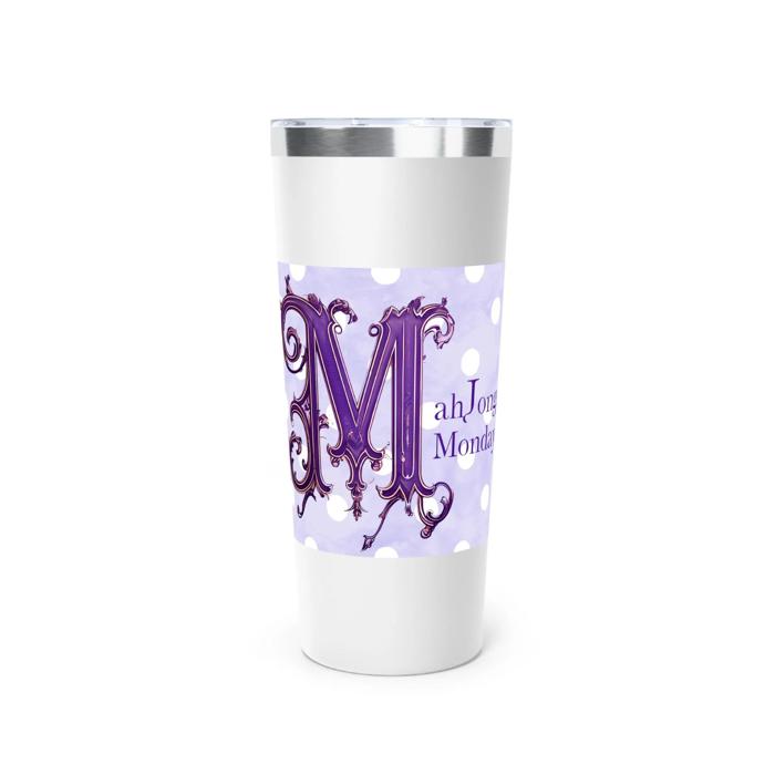 Mahjongg Mondays 22oz Steel Travel Mug