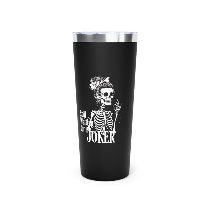Mahjongg Travel Mug "Still Waiting for a Joker" 22oz Stainless Steel 