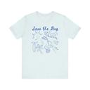  Seas the Day Short Sleeved Tshirt, Boat Fish Surf Sunshine Tee