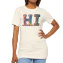 Natural 3D Sprinkles T-Shirt with Hi Graphic